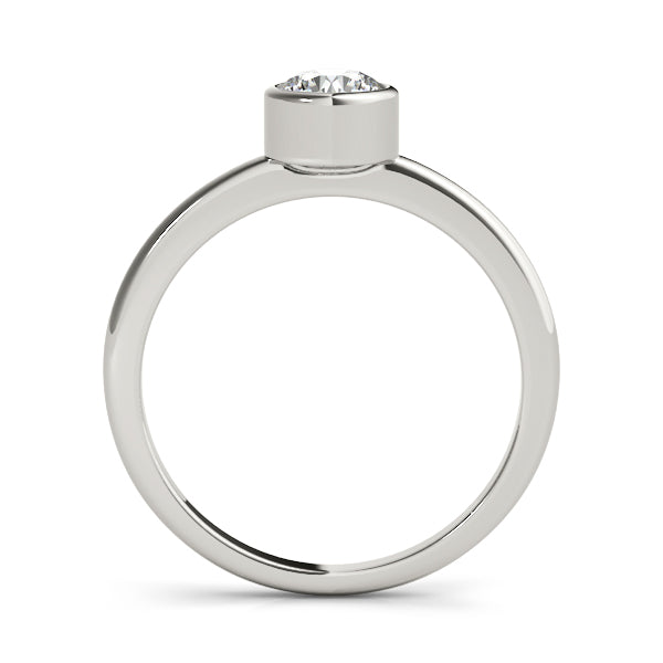 Luna Round Diamond Solitaire Engagement Ring-VIRABYANI